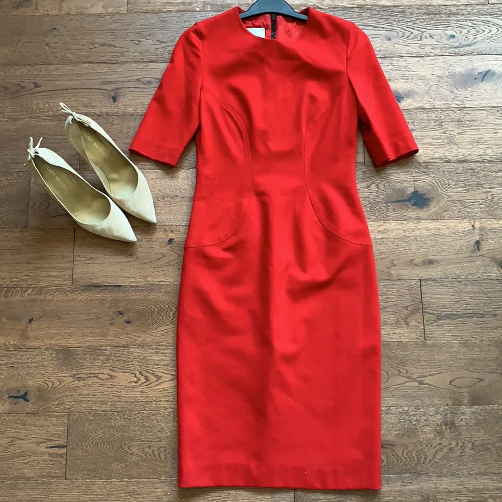 Akris Punto designer gorgeous red dress